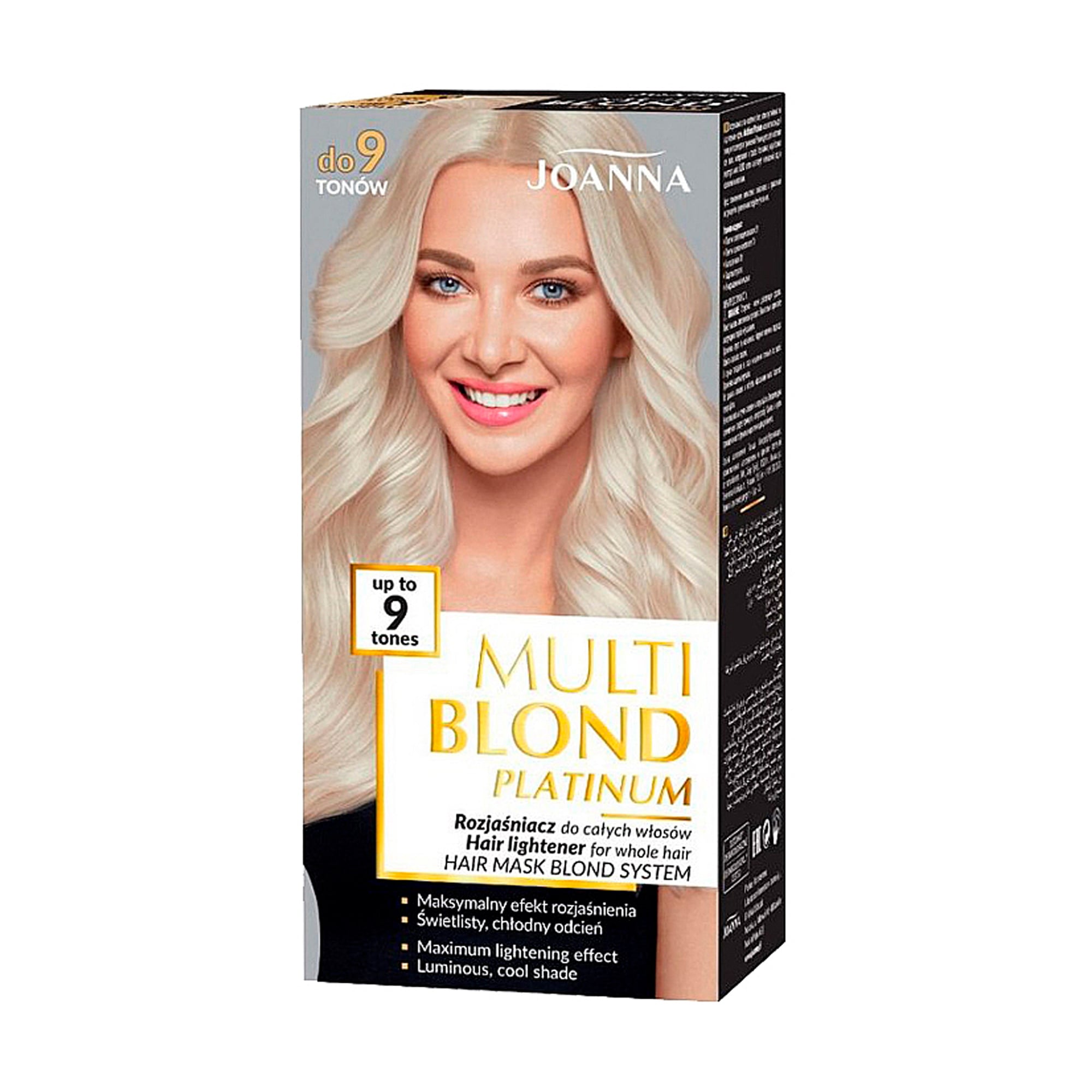 Освітлювач для волосся Joanna Multi Blond Platinum 9 Tones, 95 г